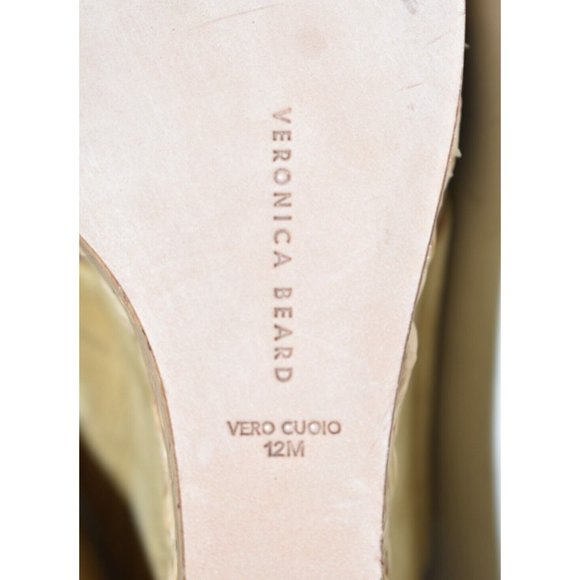 $360 VERONICA BEARD Loro Platform Wedge Sandal SUEDE CORK BEIGE 12 (DA20) - Picture 7 of 7